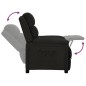 vidaXL Relaxsessel Schwarz Stoff vidaXL Relaxsessel Schwarz Stoff