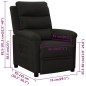 vidaXL Relaxsessel Schwarz Stoff vidaXL Relaxsessel Schwarz Stoff