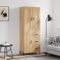 vidaXL Highboard Sonoma-Eiche 69,5x34x180 cm Holzwerkstoff vidaXL Highboard Sonoma-Eiche 69,5x34x180 cm Holzwerkstoff