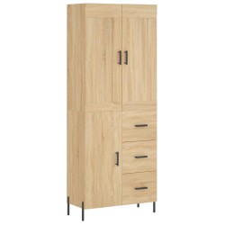 vidaXL Highboard Sonoma-Eiche 69,5x34x180 cm Holzwerkstoff