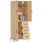vidaXL Highboard Sonoma-Eiche 69,5x34x180 cm Holzwerkstoff vidaXL Highboard Sonoma-Eiche 69,5x34x180 cm Holzwerkstoff