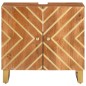 vidaXL Waschbeckenunterschrank Braun und Schwarz Massivholz Mango vidaXL Waschbeckenunterschrank Braun und Schwarz Massivholz Mango