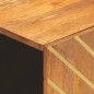vidaXL Waschbeckenunterschrank Braun und Schwarz Massivholz Mango vidaXL Waschbeckenunterschrank Braun und Schwarz Massivholz Mango