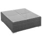 8-tlg. Garten-Lounge-Set mit Auflagen Poly Rattan Schwarz 8-tlg. Garten-Lounge-Set mit Auflagen Poly Rattan Schwarz