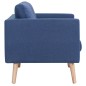 vidaXL 2-Sitzer-Sofa Stoff Blau vidaXL 2-Sitzer-Sofa Stoff Blau