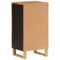 vidaXL Beistellschrank Braun und Schwarz 40x33,5x75 Massivholz Mango vidaXL Beistellschrank Braun und Schwarz 40x33,5x75 Massivholz Mango