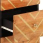 vidaXL Beistellschrank Braun und Schwarz 40x33,5x75 Massivholz Mango vidaXL Beistellschrank Braun und Schwarz 40x33,5x75 Massivholz Mango
