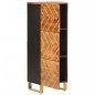 vidaXL Highboard Braun und Schwarz 40x33,5x110 cm Massivholz Mango vidaXL Highboard Braun und Schwarz 40x33,5x110 cm Massivholz Mango