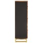 vidaXL Highboard Braun und Schwarz 40x33,5x110 cm Massivholz Mango vidaXL Highboard Braun und Schwarz 40x33,5x110 cm Massivholz Mango