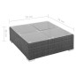 8-tlg. Garten-Lounge-Set mit Auflagen Poly Rattan Schwarz 8-tlg. Garten-Lounge-Set mit Auflagen Poly Rattan Schwarz