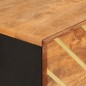 vidaXL Highboard Braun und Schwarz 40x33,5x110 cm Massivholz Mango vidaXL Highboard Braun und Schwarz 40x33,5x110 cm Massivholz Mango