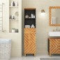 vidaXL Badschrank Braun und Schwarz 38x33,5x160 cm Massivholz Mango vidaXL Badschrank Braun und Schwarz 38x33,5x160 cm Massivholz Mango