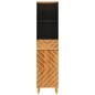vidaXL Badschrank Braun und Schwarz 38x33,5x160 cm Massivholz Mango vidaXL Badschrank Braun und Schwarz 38x33,5x160 cm Massivholz Mango