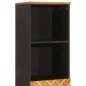 vidaXL Badschrank Braun und Schwarz 38x33,5x160 cm Massivholz Mango vidaXL Badschrank Braun und Schwarz 38x33,5x160 cm Massivholz Mango