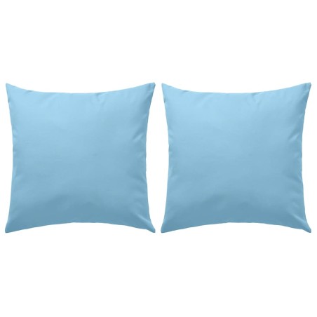 Gartenkissen 2 Stk. 60 x 60 cm Hellblau
