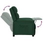 vidaXL Relaxsessel Dunkelgrün Stoff vidaXL Relaxsessel Dunkelgrün Stoff