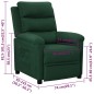 vidaXL Relaxsessel Dunkelgrün Stoff vidaXL Relaxsessel Dunkelgrün Stoff