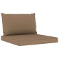 vidaXL 10-tlg. Garten-Lounge-Set mit Kissen in Taupe vidaXL 10-tlg. Garten-Lounge-Set mit Kissen in Taupe