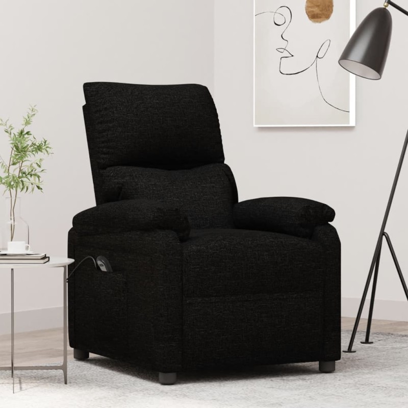 vidaXL Relaxsessel Elektrisch Schwarz Stoff vidaXL Relaxsessel Elektrisch Schwarz Stoff