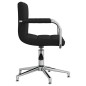 vidaXL Drehbare Esszimmerstühle 2 Stk. Schwarz Stoff vidaXL Drehbare Esszimmerstühle 2 Stk. Schwarz Stoff