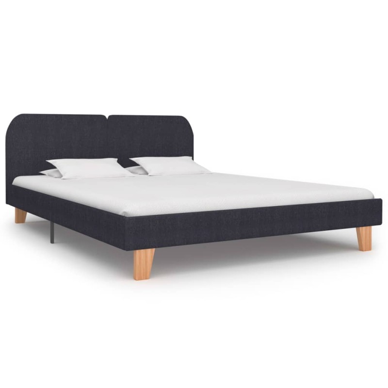 vidaXL Bettgestell Dunkelgrau Stoff 180×200 cm vidaXL Bettgestell Dunkelgrau Stoff 180×200 cm