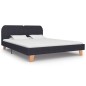 vidaXL Bettgestell Dunkelgrau Stoff 180×200 cm vidaXL Bettgestell Dunkelgrau Stoff 180×200 cm