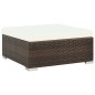 7-tlg. Garten-Lounge-Set mit Auflagen Poly Rattan Braun 7-tlg. Garten-Lounge-Set mit Auflagen Poly Rattan Braun
