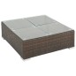 7-tlg. Garten-Lounge-Set mit Auflagen Poly Rattan Braun 7-tlg. Garten-Lounge-Set mit Auflagen Poly Rattan Braun