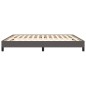 vidaXL Bettgestell Grau 160x200 cm Kunstleder vidaXL Bettgestell Grau 160x200 cm Kunstleder