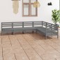 vidaXL 6-tlg. Garten-Lounge-Set Massivholz Kiefer Grau vidaXL 6-tlg. Garten-Lounge-Set Massivholz Kiefer Grau