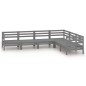 vidaXL 6-tlg. Garten-Lounge-Set Massivholz Kiefer Grau vidaXL 6-tlg. Garten-Lounge-Set Massivholz Kiefer Grau
