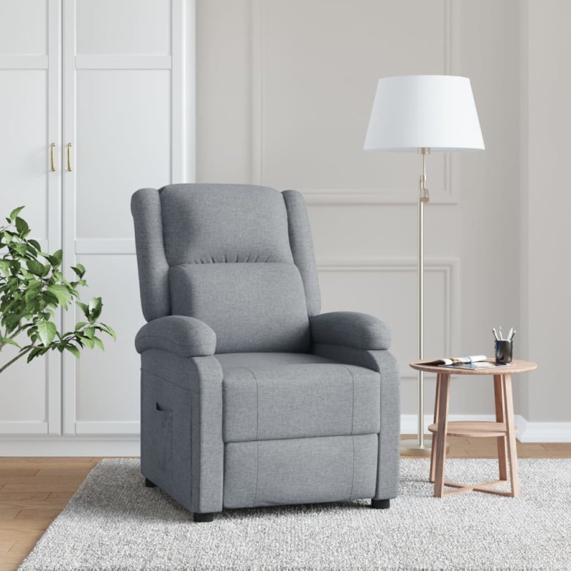 vidaXL Relaxsessel Hellgrau Stoff vidaXL Relaxsessel Hellgrau Stoff