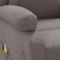 vidaXL Ohrensessel mit Massagefunktion Taupe Stoff vidaXL Ohrensessel mit Massagefunktion Taupe Stoff