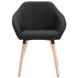 vidaXL Esszimmerstuhl Schwarz Stoff