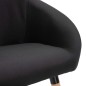 vidaXL Esszimmerstuhl Schwarz Stoff vidaXL Esszimmerstuhl Schwarz Stoff