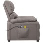 vidaXL Massagesessel mit Aufstehhilfe Taupe Stoff vidaXL Massagesessel mit Aufstehhilfe Taupe Stoff