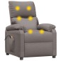 vidaXL Massagesessel mit Aufstehhilfe Taupe Stoff vidaXL Massagesessel mit Aufstehhilfe Taupe Stoff