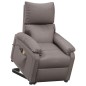 vidaXL Massagesessel mit Aufstehhilfe Taupe Stoff vidaXL Massagesessel mit Aufstehhilfe Taupe Stoff