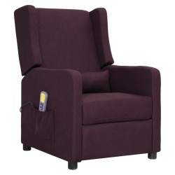 vidaXL Massagesessel Lila Stoff
