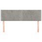 vidaXL Kopfteile 2 Stk. Hellgrau 72x5x78/88 cm Samt vidaXL Kopfteile 2 Stk. Hellgrau 72x5x78/88 cm Samt