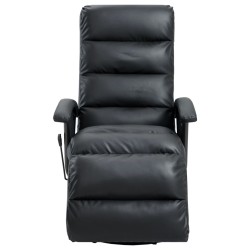 vidaXL TV-Sessel Schwarz Kunstleder