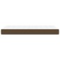 vidaXL Taschenfederkernmatratze Dunkelbraun 90x190x20 cm Stoff vidaXL Taschenfederkernmatratze Dunkelbraun 90x190x20 cm Stoff