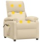 vidaXL Massagesessel mit Aufstehhilfe Creme Stoff vidaXL Massagesessel mit Aufstehhilfe Creme Stoff