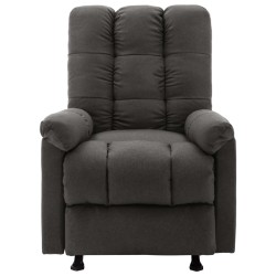 vidaXL Relaxsessel Verstellbar Dunkelgrau Stoff