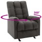 vidaXL Relaxsessel Verstellbar Dunkelgrau Stoff vidaXL Relaxsessel Verstellbar Dunkelgrau Stoff