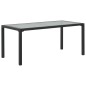 vidaXL 3-tlg. Garten-Lounge-Set mit Polstern Poly Rattan Grau vidaXL 3-tlg. Garten-Lounge-Set mit Polstern Poly Rattan Grau