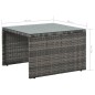 vidaXL 3-tlg. Garten-Lounge-Set mit Polstern Poly Rattan Grau vidaXL 3-tlg. Garten-Lounge-Set mit Polstern Poly Rattan Grau