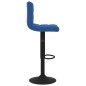 vidaXL Barhocker 2 Stk. Blau Samt vidaXL Barhocker 2 Stk. Blau Samt