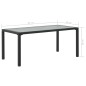 vidaXL 3-tlg. Garten-Lounge-Set mit Polstern Poly Rattan Grau vidaXL 3-tlg. Garten-Lounge-Set mit Polstern Poly Rattan Grau