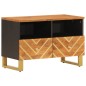 vidaXL TV-Schrank Braun und Schwarz 70x33,5x46 cm Massivholz Mango vidaXL TV-Schrank Braun und Schwarz 70x33,5x46 cm Massivholz Mango